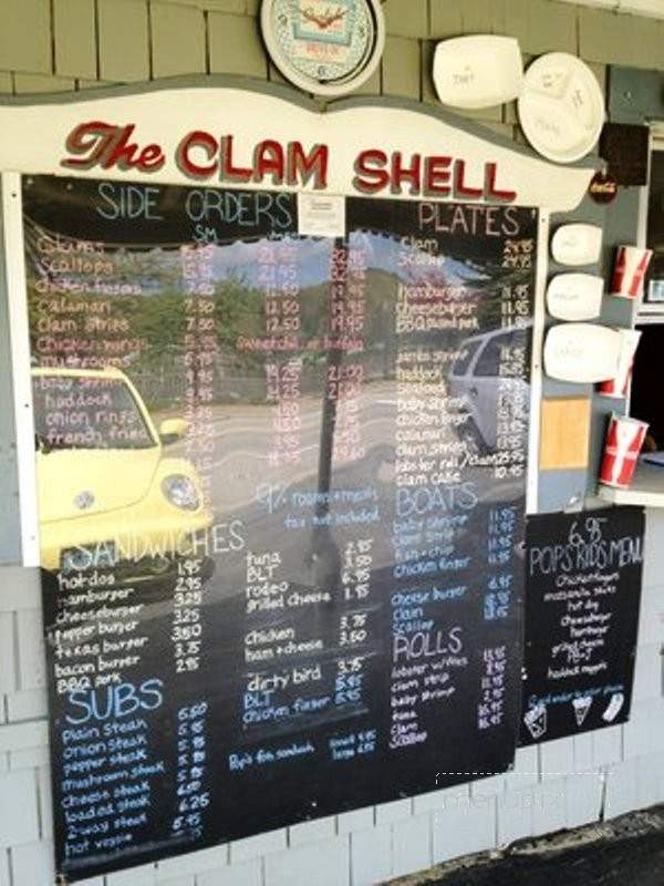 Pop's Clam Shell - Alton Bay, NH menu_pic