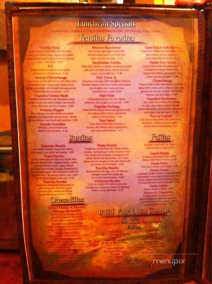 Tequila's Mexican Bar & Grill - Oxford, MS menu_pic