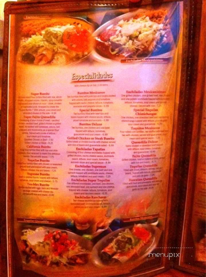 Tequila's Mexican Bar & Grill - Oxford, MS menu_pic