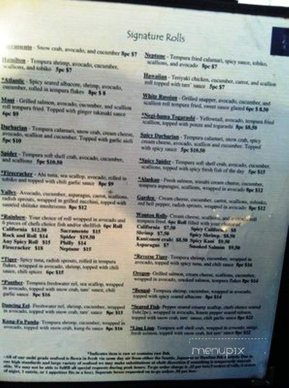 2nd Street Sushi Asian Grill - Hamilton, MT menu_pic
