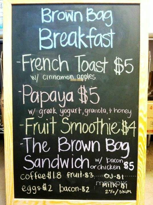 Brown Bag - Knoxville, TN menu_pic