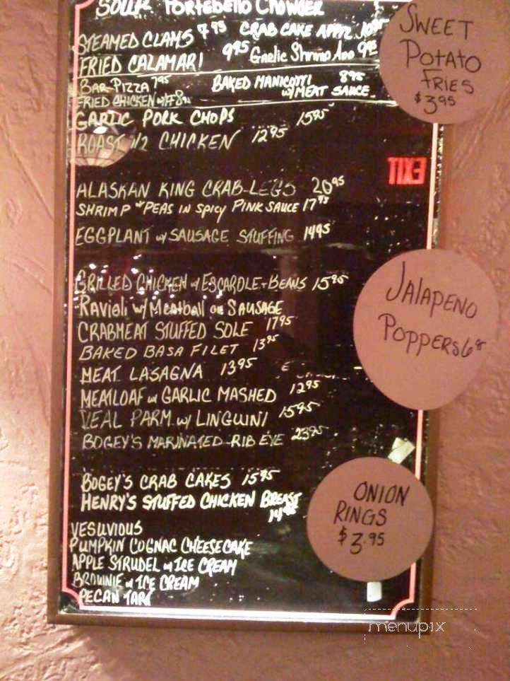 Bogey's - Whippany, NJ menu_pic