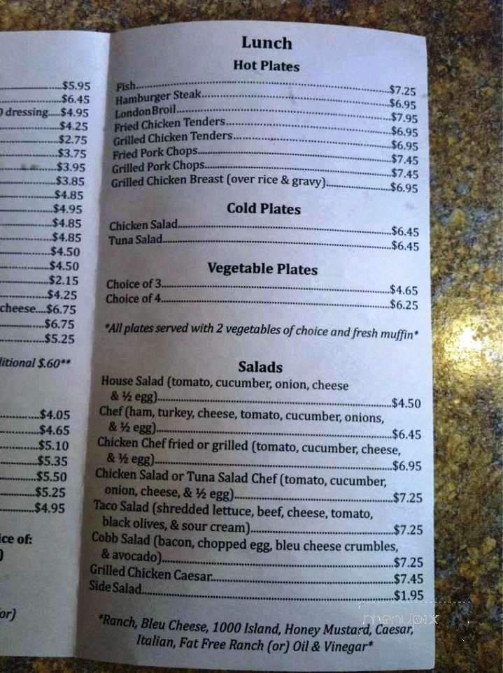 Coffey Creek Cafe - Charlotte, NC menu_pic