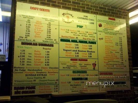 Minooka Creamery - Minooka, IL menu_pic