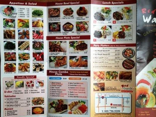 Red Wasabi - Loma Linda, CA menu_pic