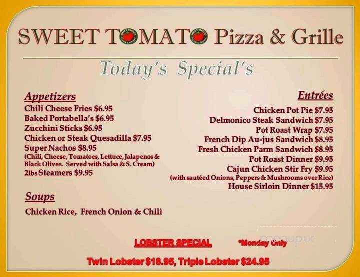 Sweet Tomato - Pascoag, RI menu_pic