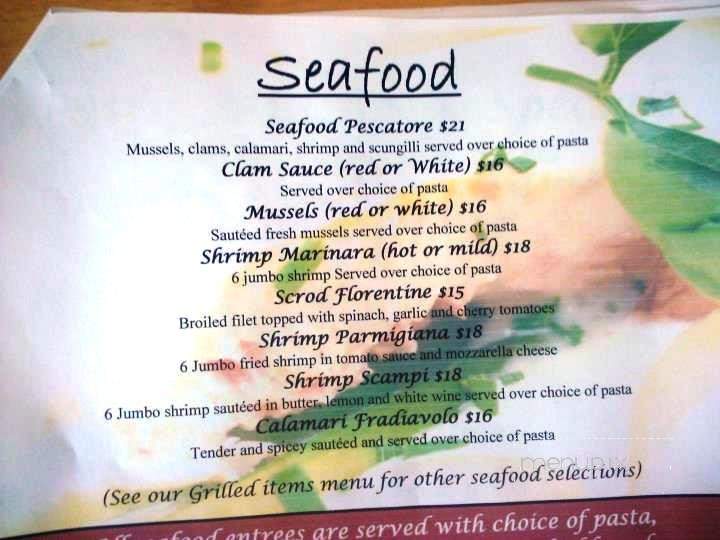 The Tuscan Grille - Flagler Beach, FL menu_pic