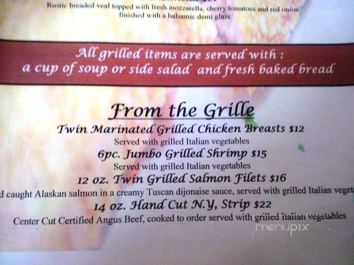 The Tuscan Grille - Flagler Beach, FL menu_pic