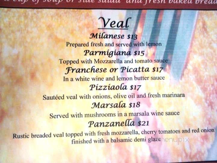 The Tuscan Grille - Flagler Beach, FL menu_pic