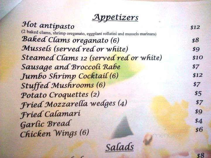 The Tuscan Grille - Flagler Beach, FL menu_pic