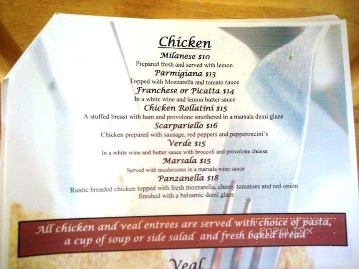 The Tuscan Grille - Flagler Beach, FL menu_pic
