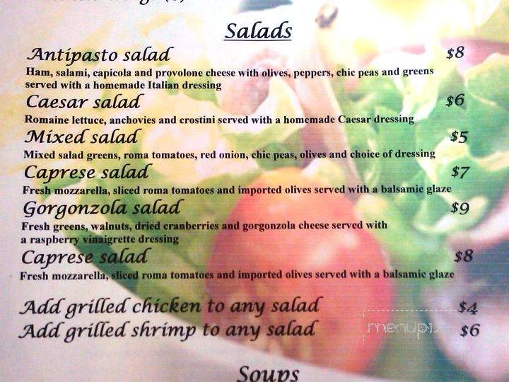 The Tuscan Grille - Flagler Beach, FL menu_pic
