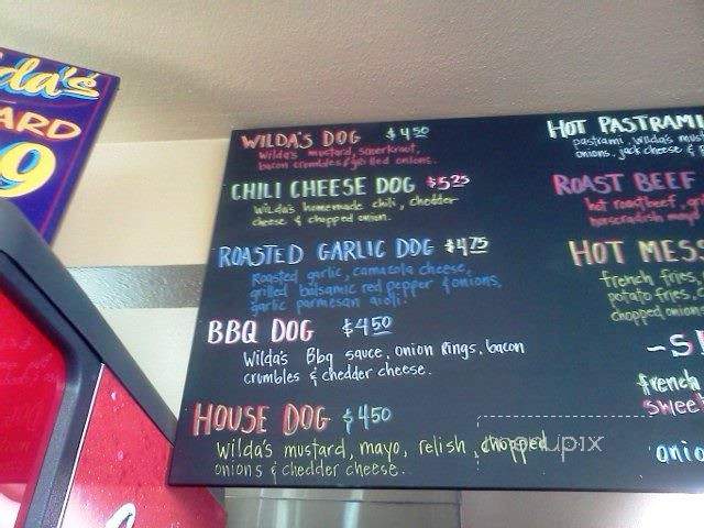 Wilda's Grill - Redding, CA menu_pic
