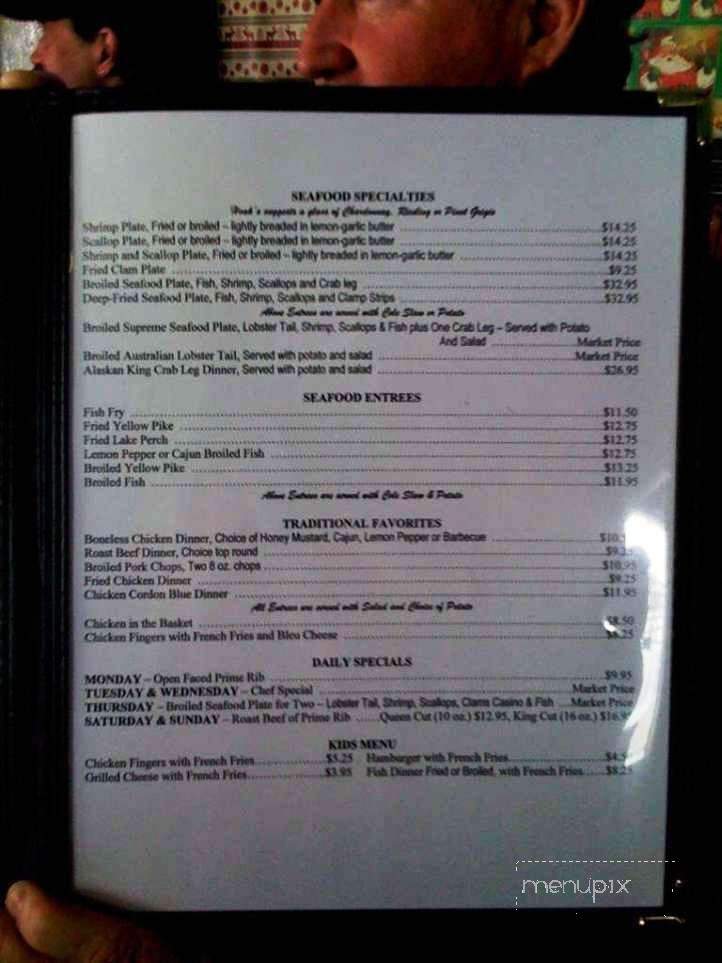 Hoak's Restaurant - Hamburg, NY menu_pic