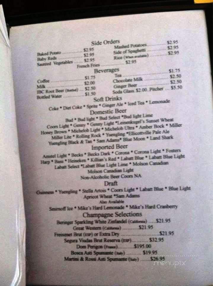 Mariner's Landing - Olcott, NY menu_pic