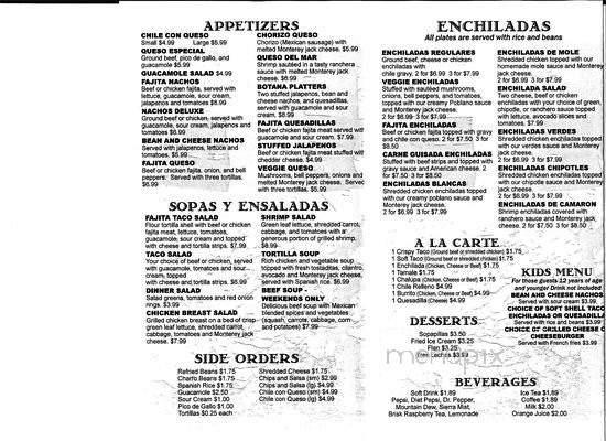 Marias Bar Grill - Lago Vista, TX menu_pic