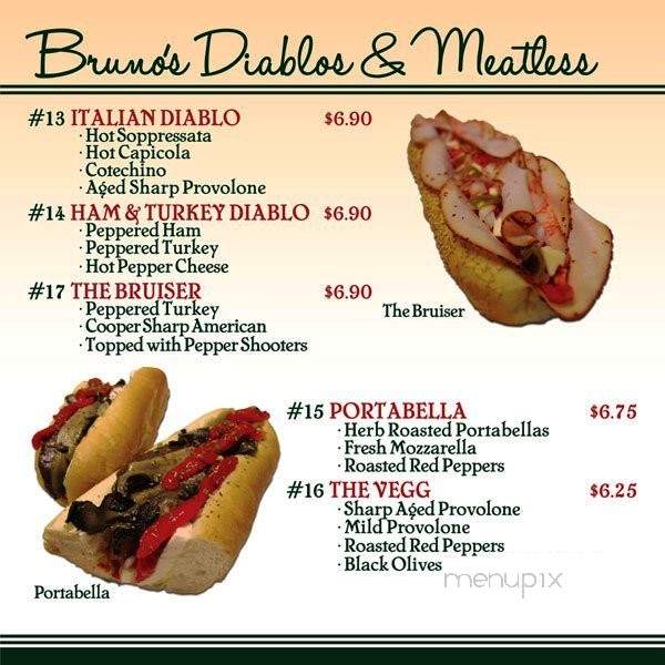 Bruno's Old Style Hoagies - Palmyra, PA menu_pic