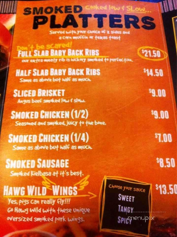 C R's Smokehouse BBQ - Galesburg, IL menu_pic