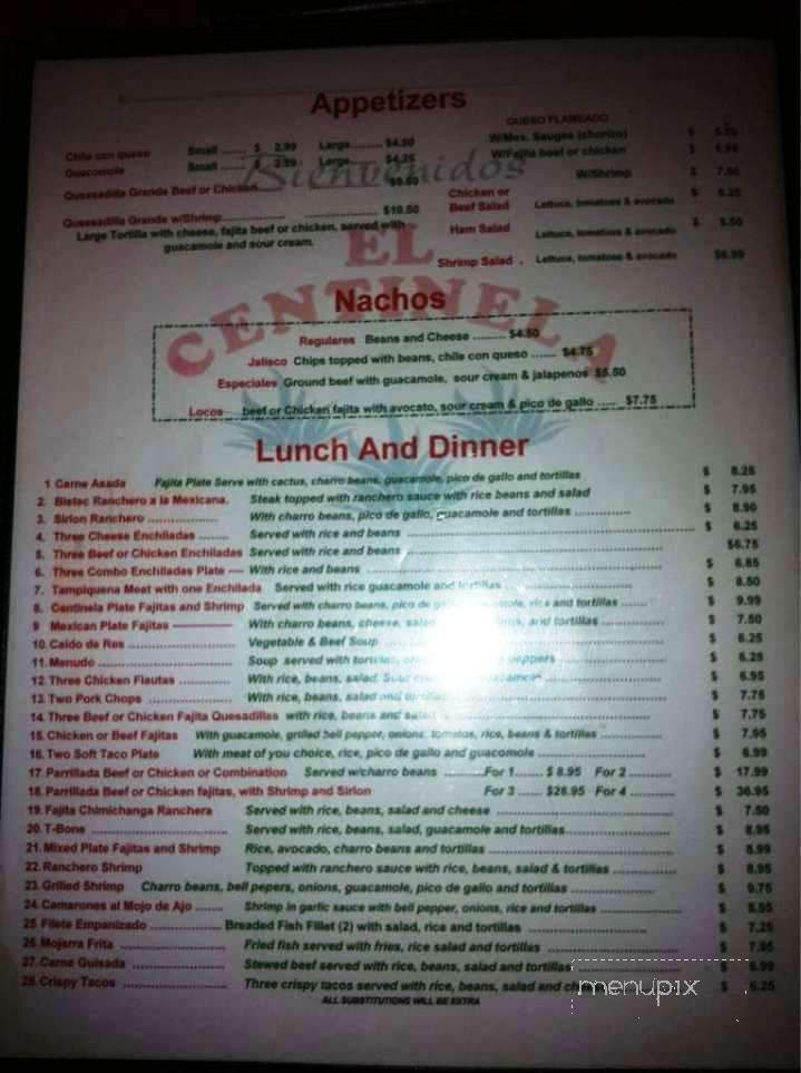 El Centinela - League City, TX menu_pic