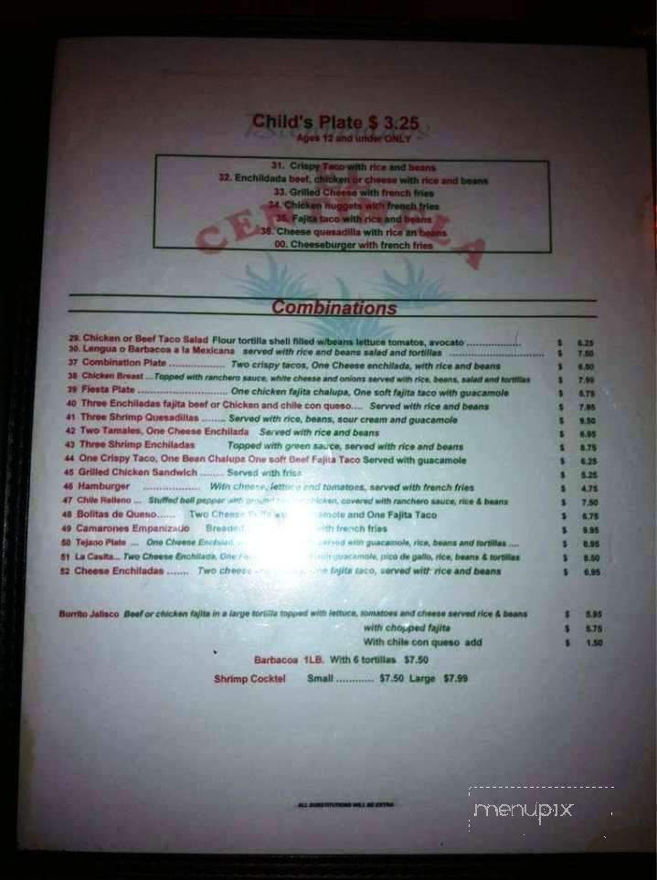 El Centinela - League City, TX menu_pic