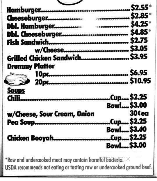 Joe Rouer's Bar - Luxemburg, WI menu_pic