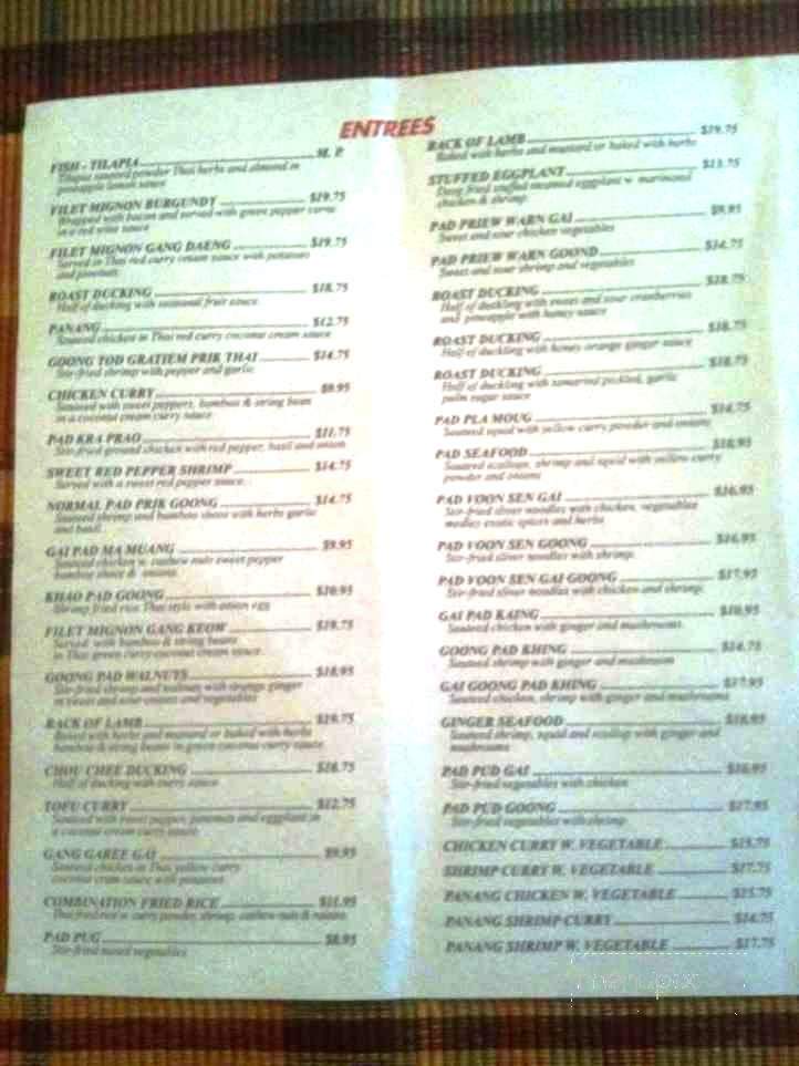 Mayuree Cafe - Devon, PA menu_pic