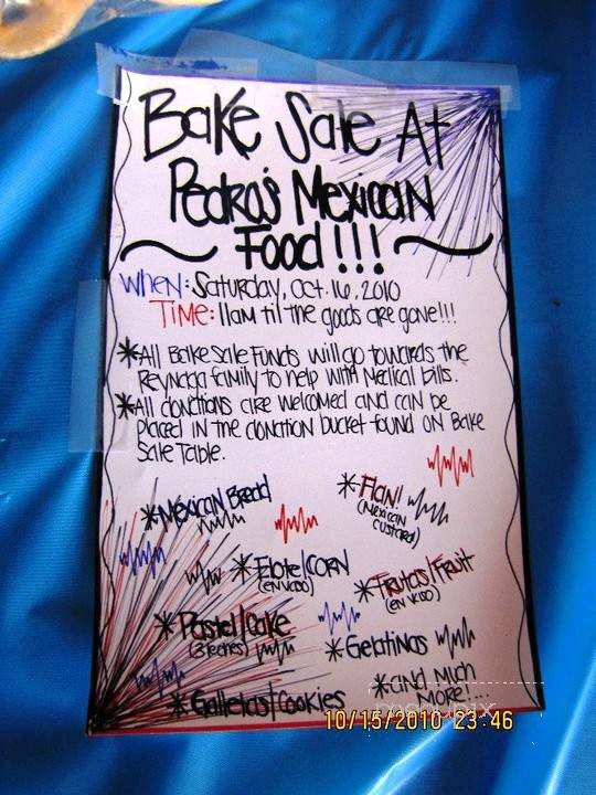 Pedro's Mexican Food - Clinton, OK menu_pic