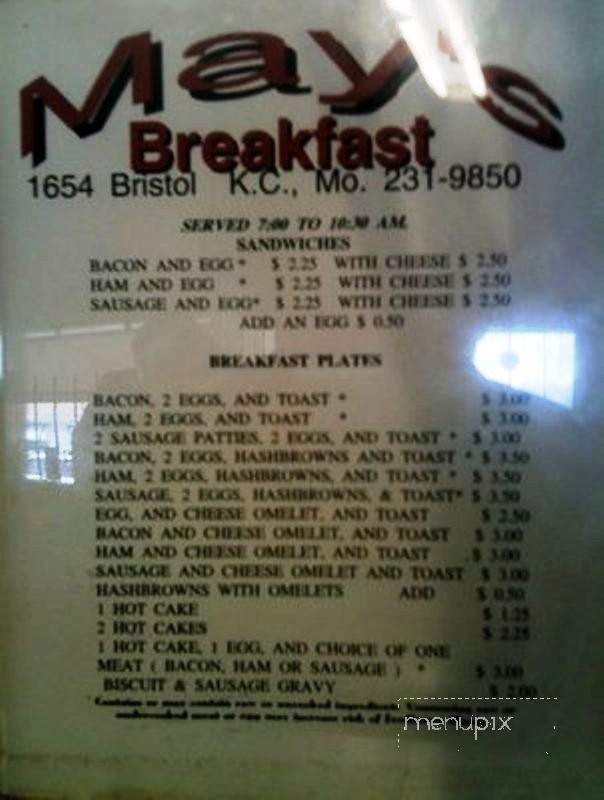 Peter May's House of Kielbasa - Kansas City, MO menu_pic