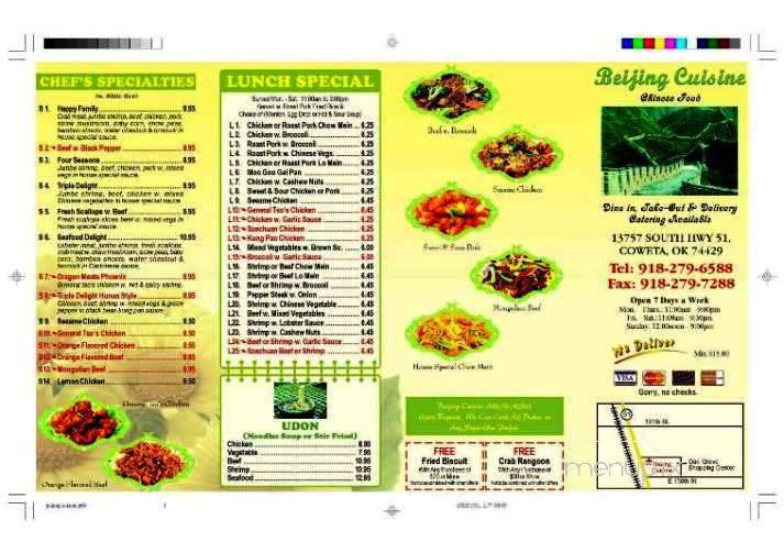 Beijing Cuisine - Coweta, OK menu_pic