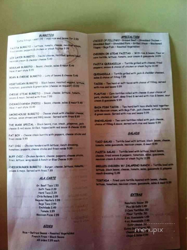Casa De Lobo - Lock Haven, PA menu_pic