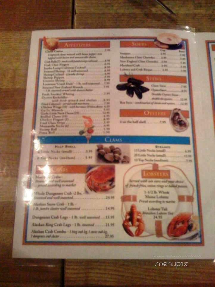 Cap'n Cat Clam Bar Of Voorhees - Voorhees, NJ menu_pic