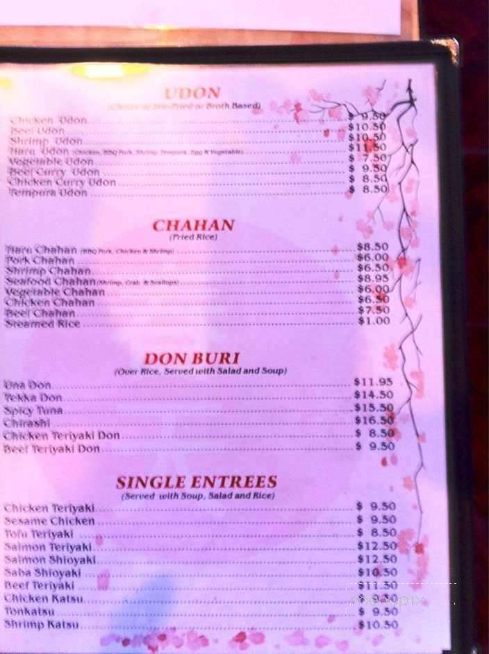 Hazumi Sushi Bar - Lodi, CA menu_pic
