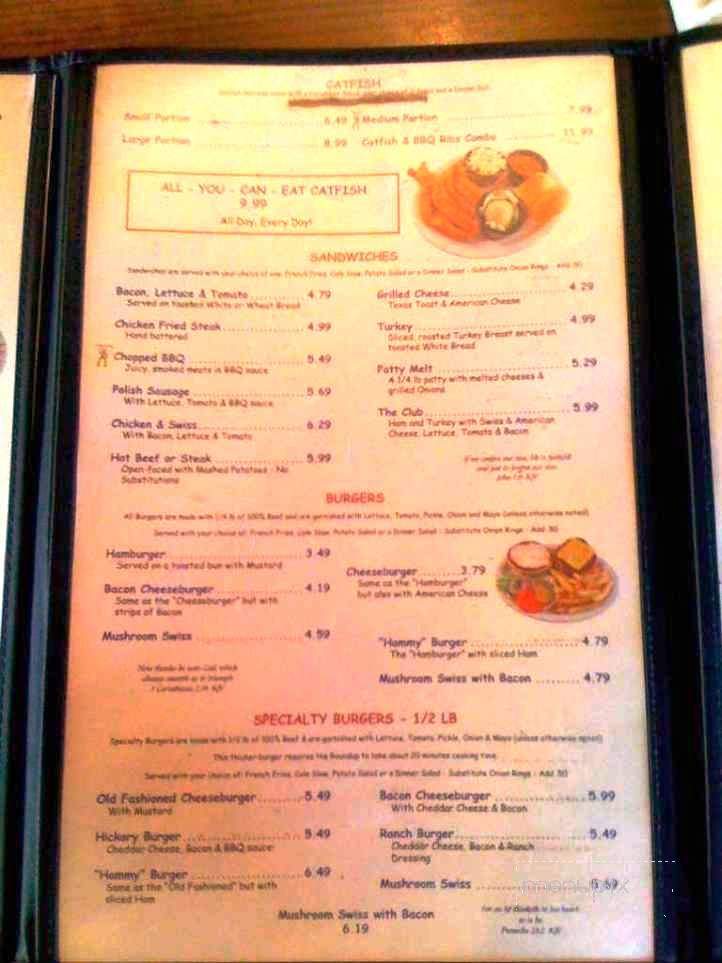 Jimmy's Round Up Cafe - Oklahoma City, OK menu_pic