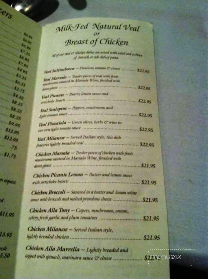 Nino's Italian Restaurant - Wyomissing, PA menu_pic
