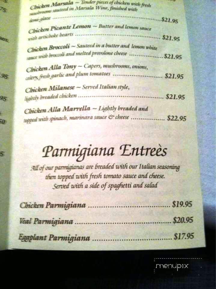 Nino's Italian Restaurant - Wyomissing, PA menu_pic