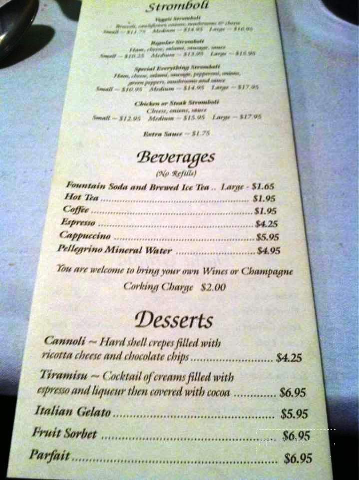 Nino's Italian Restaurant - Wyomissing, PA menu_pic