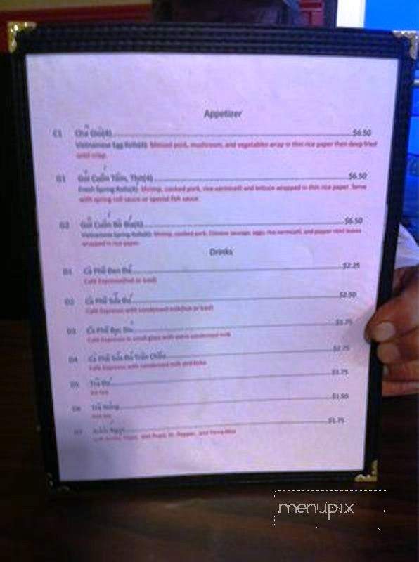 Pho Bac - Boise, ID menu_pic