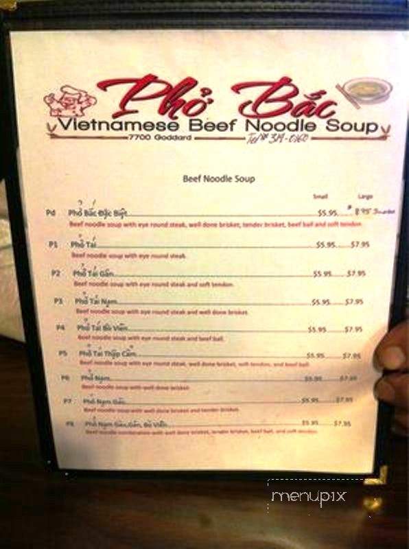 Pho Bac - Boise, ID menu_pic