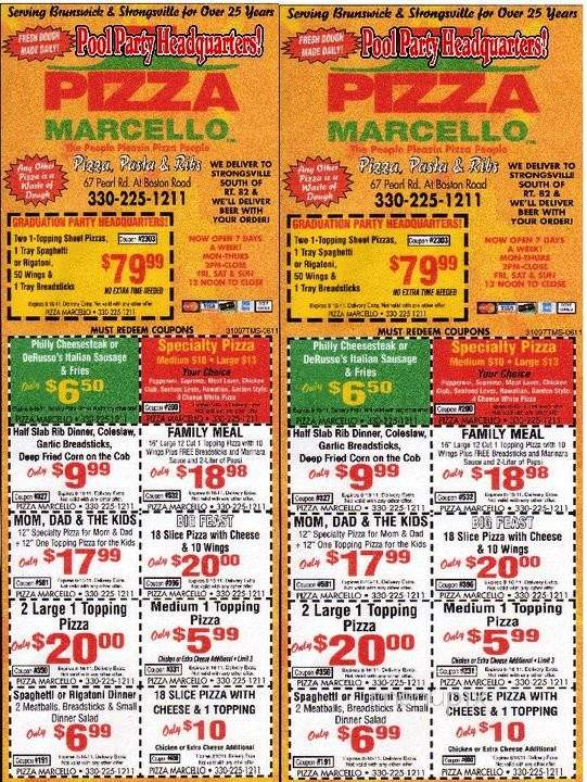 Pizza Marcello - Brunswick, OH menu_pic