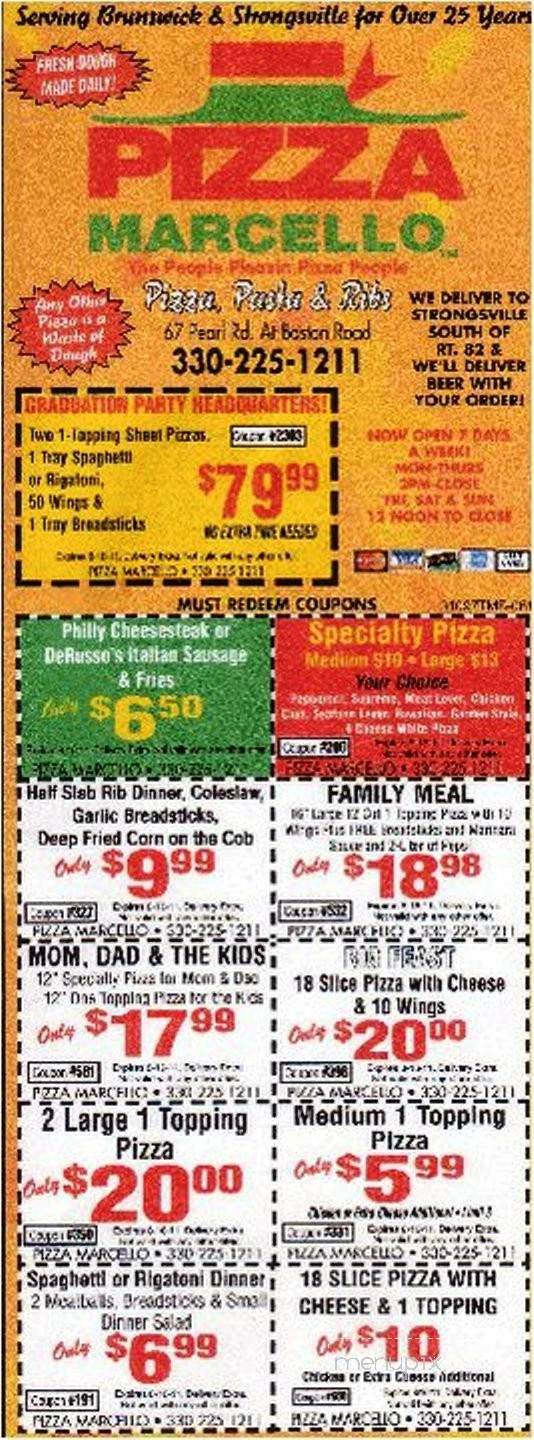 Pizza Marcello - Brunswick, OH menu_pic