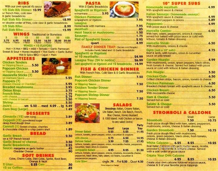 Pizza Marcello - Brunswick, OH menu_pic