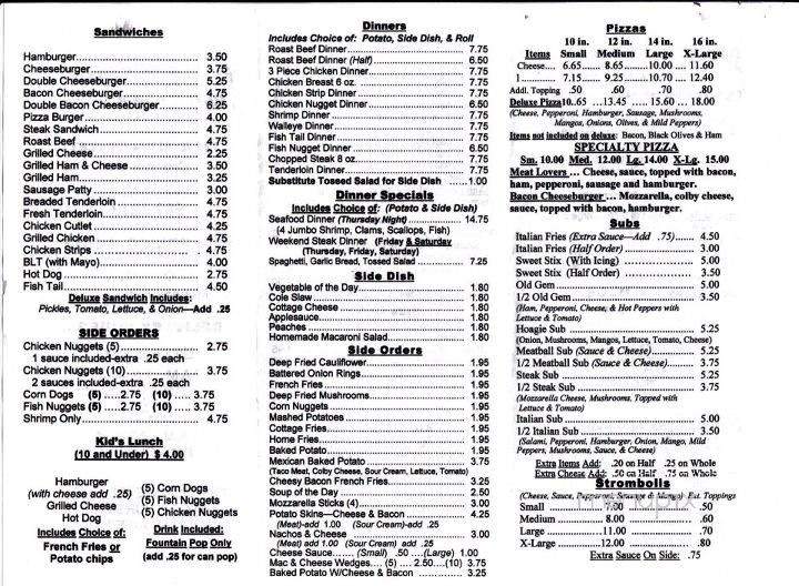 Peach's Place - Crooksville, OH menu_pic