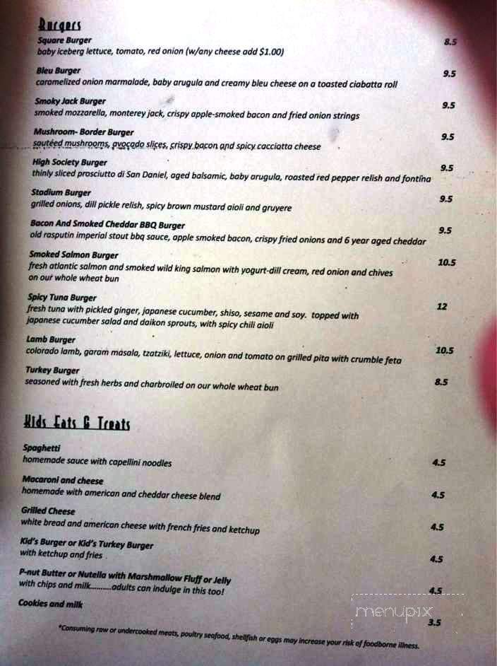 Square Burger - McKinney, TX menu_pic