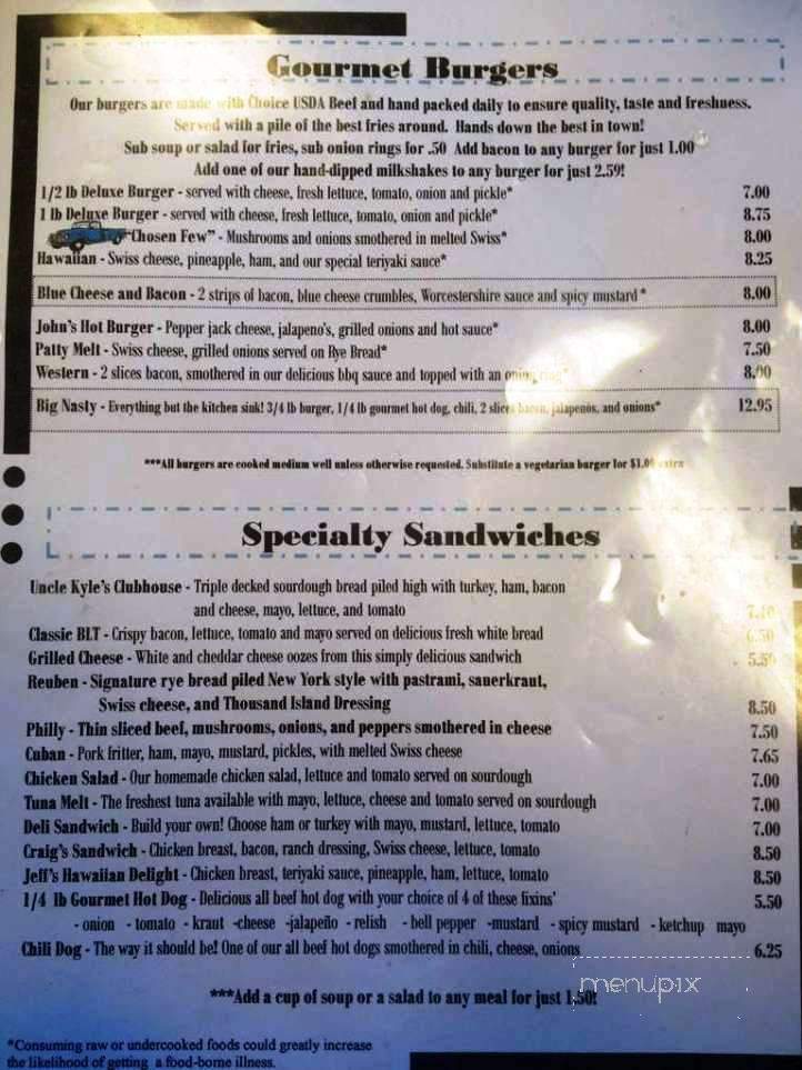 That One Place - Port Orchard, WA menu_pic