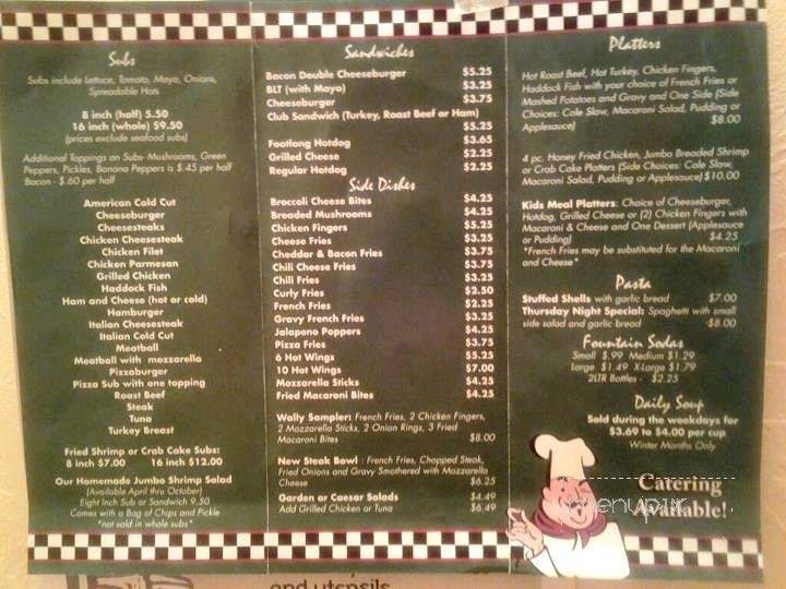 Wallins Pizza & Subs - Hanover, PA menu_pic