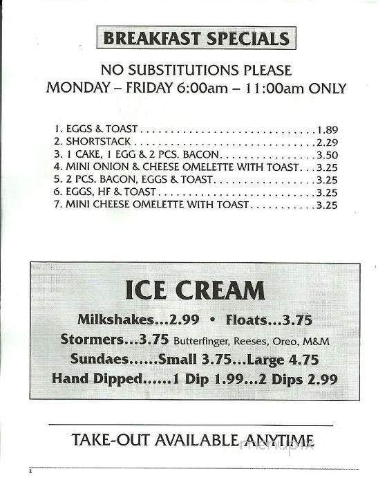 Wagon Wheel Restaurant - Shickshinny, PA menu_pic
