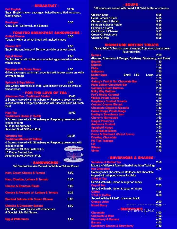 A little brit of heaven - Belleville, NJ menu_pic