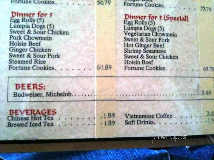 Binh-Le Vietnamese - Tulsa, OK menu_pic