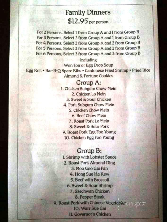 Chins Pagoda Chinese Restaurant - Wickliffe, OH menu_pic