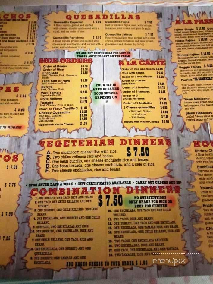 /385400/El-Sombrero-Menu-Rolla-MO - Rolla, MO